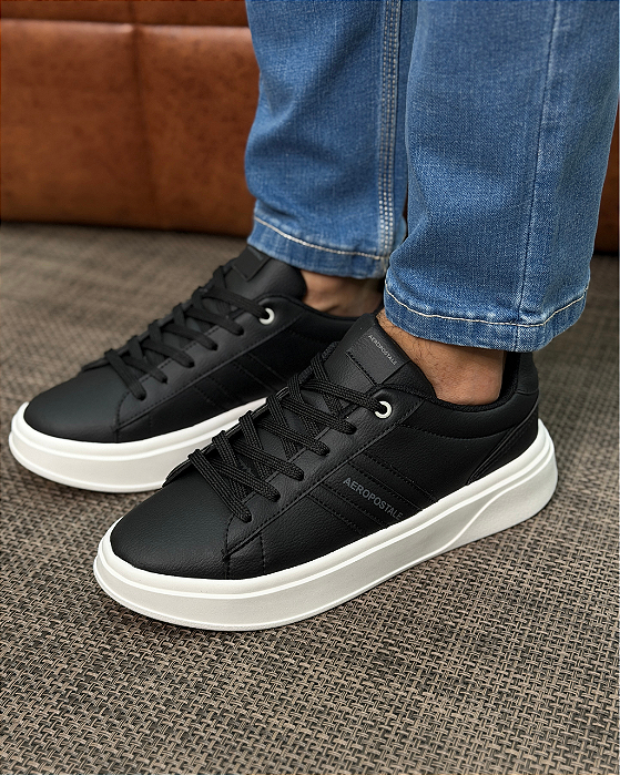 Tenis Coverline Preto Aeropostale