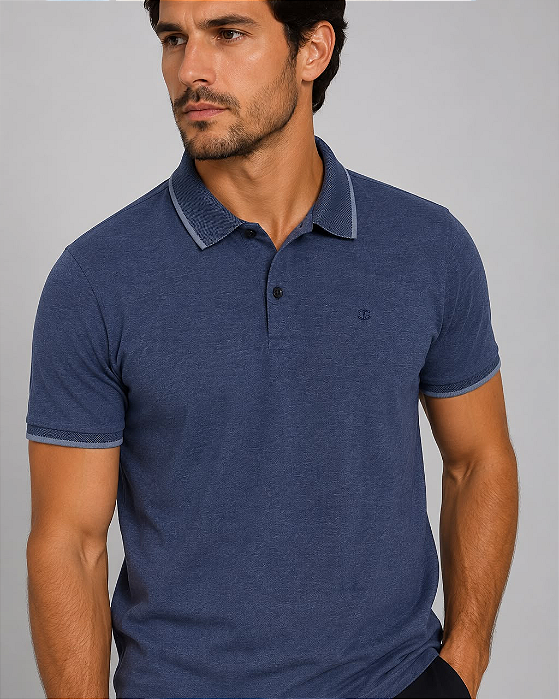 Gola Polo Piquet Madrid Azul Escuro Invicci