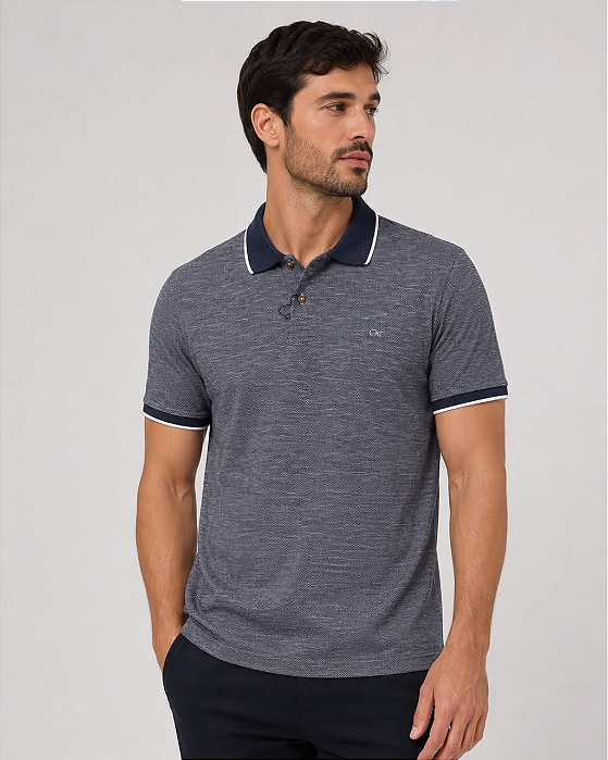 Gola Polo Concept Slim Mescla Azul Ogochi