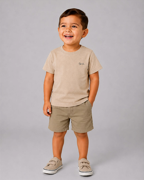 Camiseta Infantil Bege Ogochi