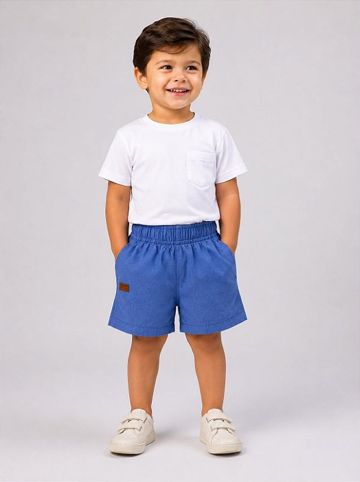 Shorts Infantil Resort Azul Ogochi