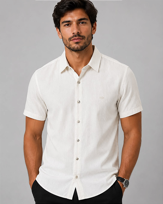 Camisa Slim Fit Off White Hangar 33