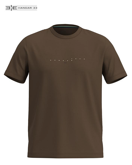 Camiseta Malha Ecoblend Marrom Hangar 33