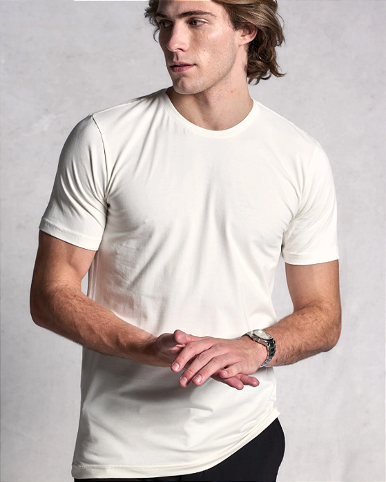 Camiseta Algodão Egípcio Off White Ankor