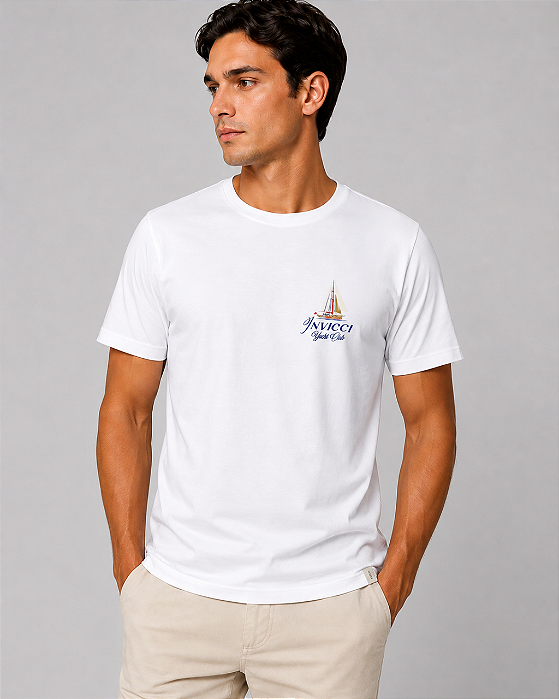 Camiseta Yatch Branca Invicci