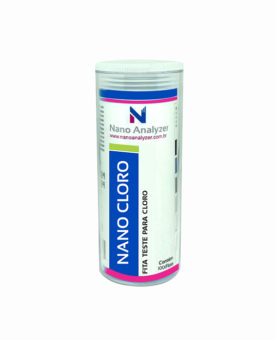 Fita Para Teste de Cloro Nano Cloro C/ 100 Fitas