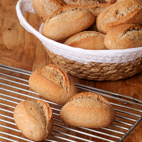Mini Pão Francês Integral Pré-Assado Caixa