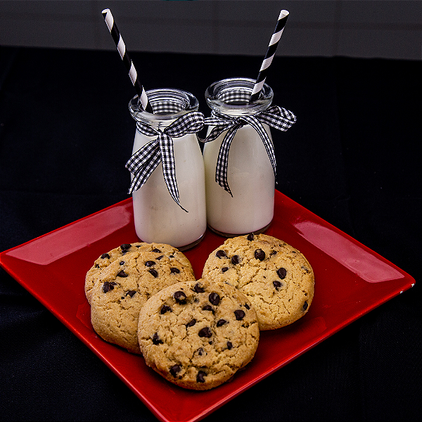 Cookie Cru de Baunilha com Gotas de Chocolate Caixa