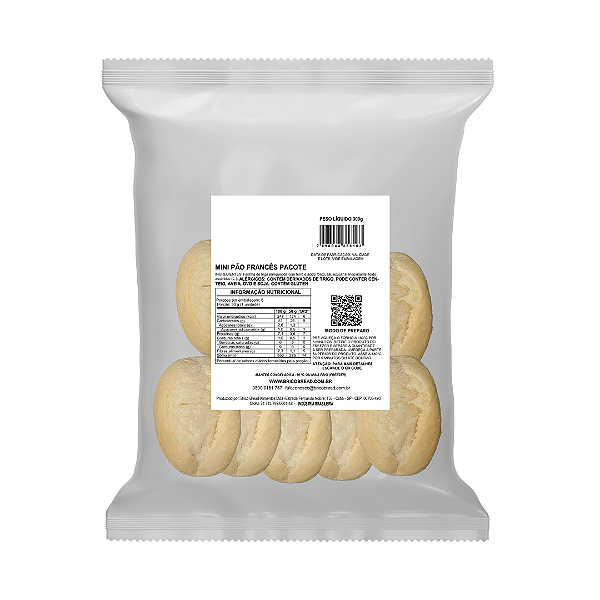Mini Pão Francês Pacote Caixa