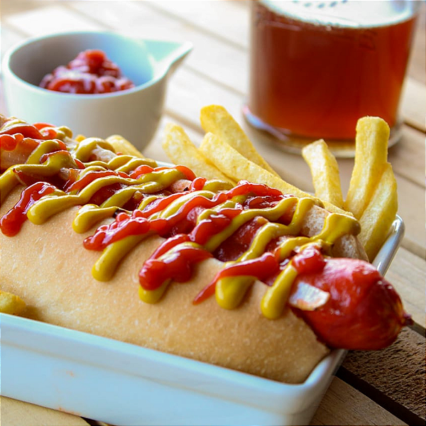 Pão de Hot Dog Tradicional