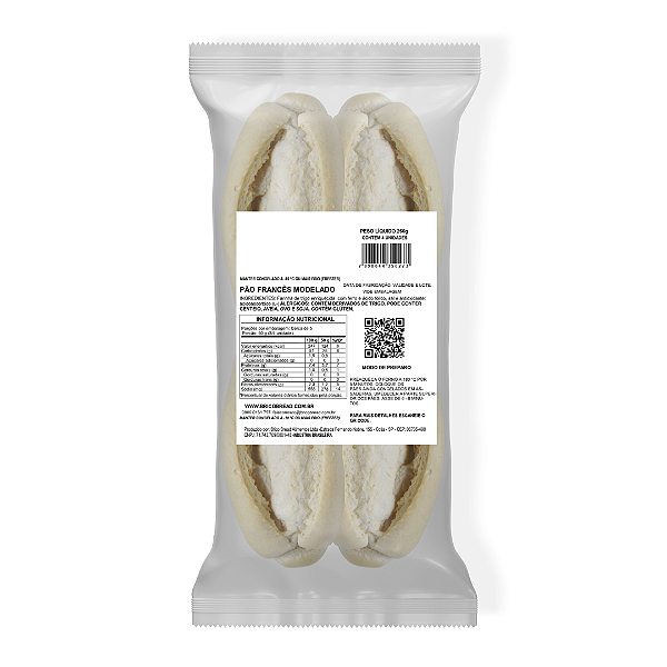 Pão Francês Modelado Congelado Pacote - [Pré-assado]