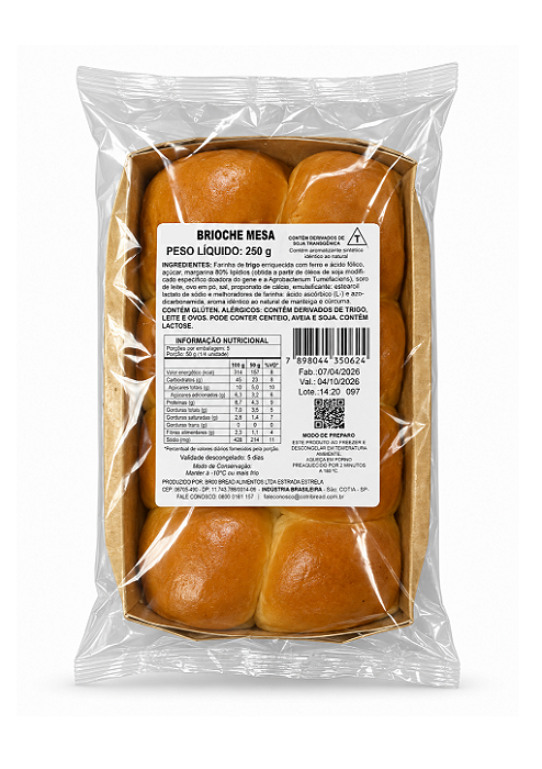 Brioche Mesa Caixa