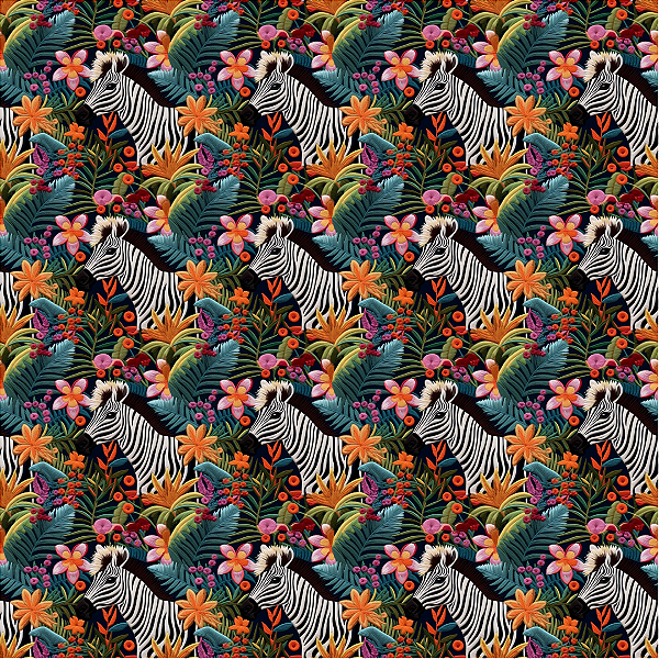 Digital D437 - Zebras Bordadas