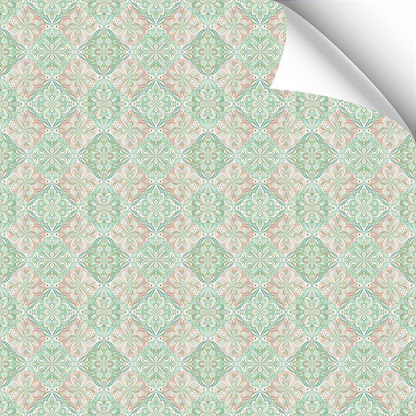 P010 - Plastic Damask Verde