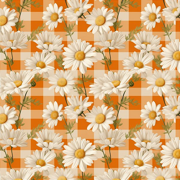 Digital Daisy Laranja