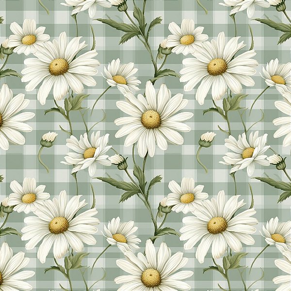 Digital Daisy Verde Acinzentado