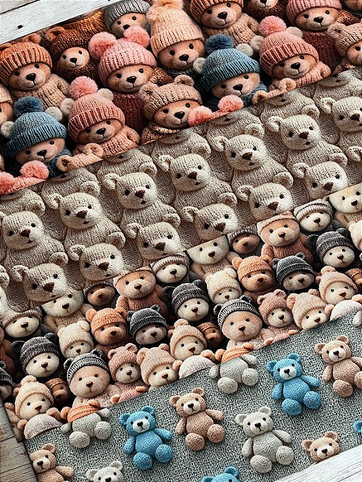 Kit Digital Exclusivo Urso Pelúcia