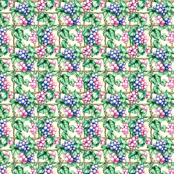 Digital Green Purple Uvas Patch
