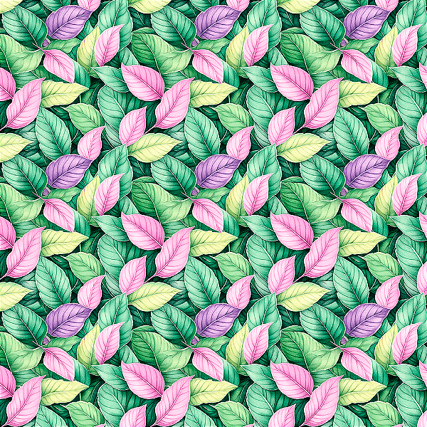 Digital Green Purple Folhas