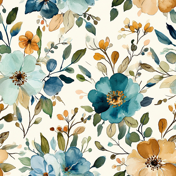 DS050 - Watercolor Blue Gold