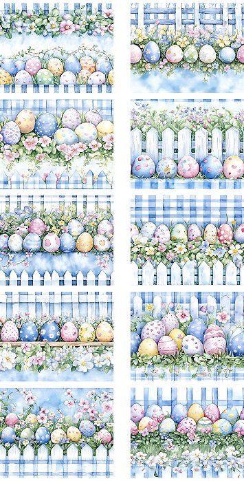 DP149 - BARRADO OVOS PÁSCOA XADREZ