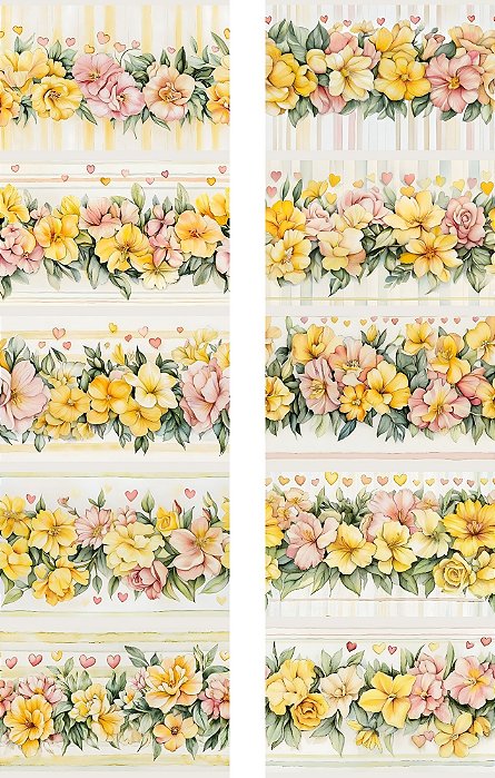 D1959 - BARRADO FLORES AMARELAS