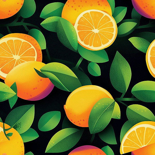 D2108 - Frutas Brilhantes Laranjas