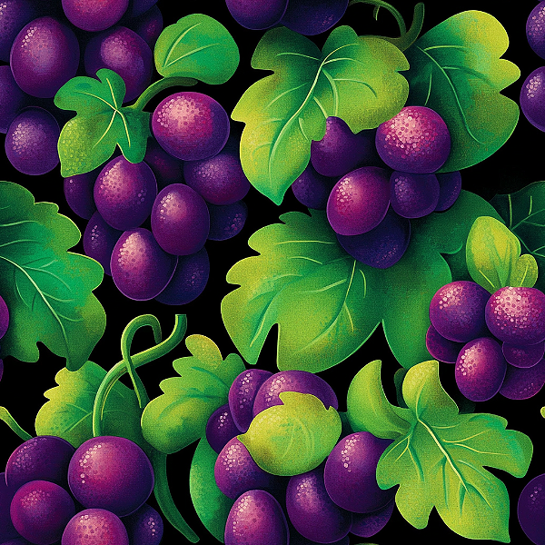 D2109 - Frutas Brilhantes Uvas