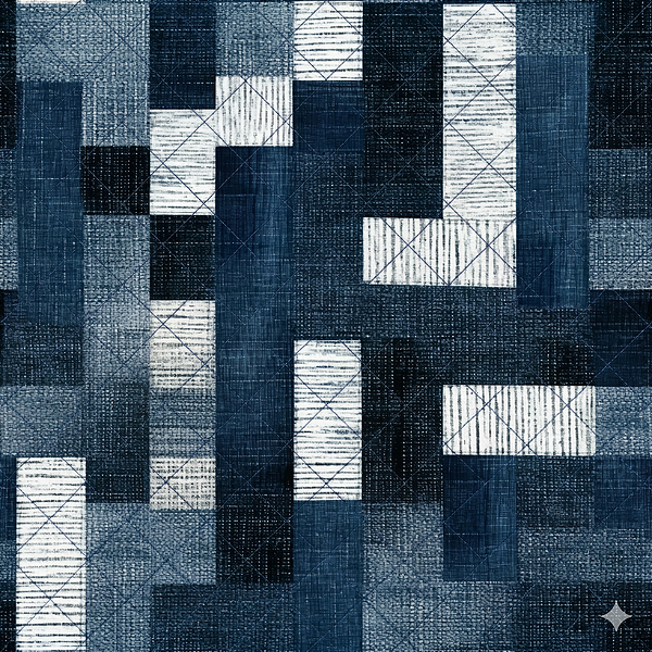 M074 - MATELASSÊ - Jeans Geométricos