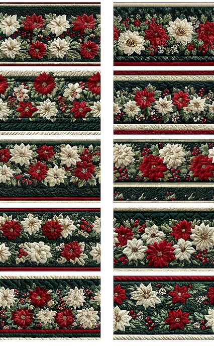 DN412 - BARRADO NATAL QUILT VERDE