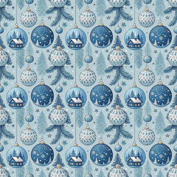 NATAL - Azul Bolas