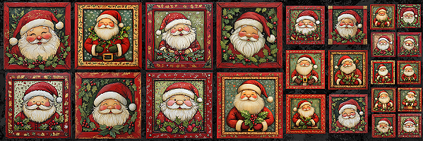 DN309 - Painel Papai Noel Preto