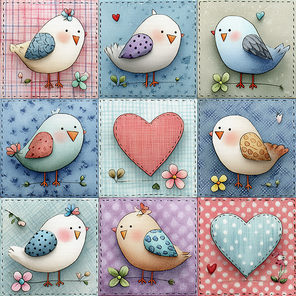 D2406 - Patch Bichinhos Passarinhos