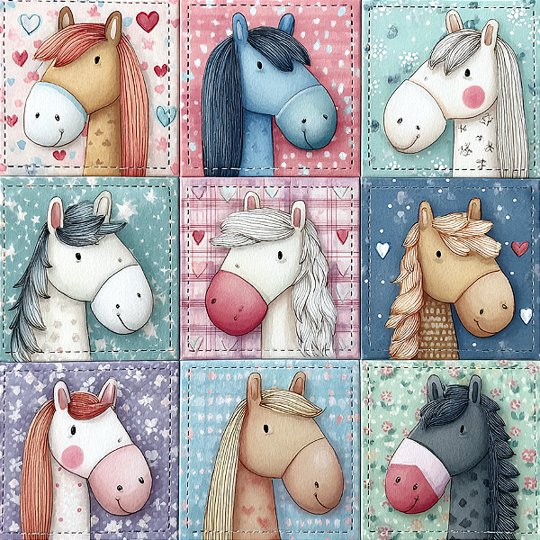 D2407 - Patch Bichinhos Cavalinhos