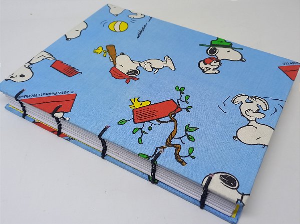 Caderno de Notas Copta SNOOPY AZUL