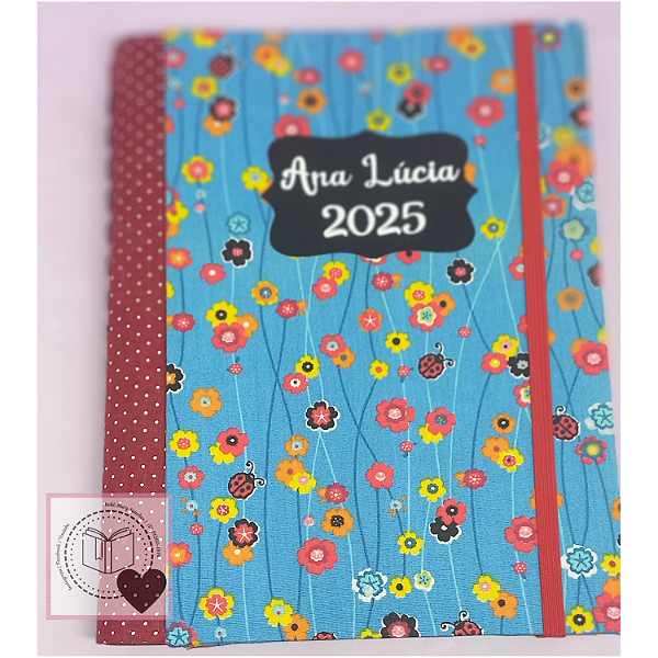 Agenda 2026 Diária Média Wire-o Embutido V.2 Lombada Especial Floral