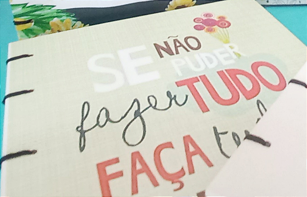 Caderno de Ideias Copta - Vasos de flores - Faça Tudo