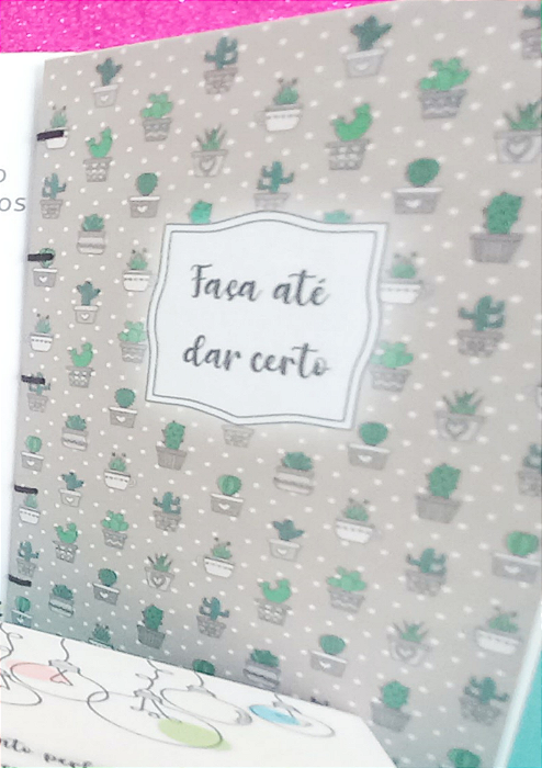Caderno de Ideias - Copta -Suculentas e Cactos - Faça Até Dar Certo