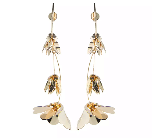 Brinco Fleur Dourado