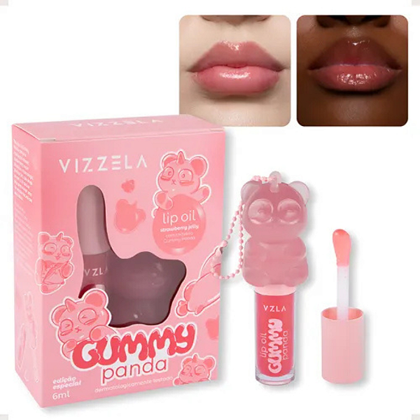 Lip Oil Gummy Panda + Chaveiro – VIZZELA