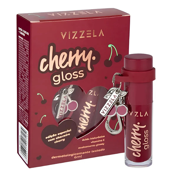 Cherry Gloss + Chaveiro – VIZZELA