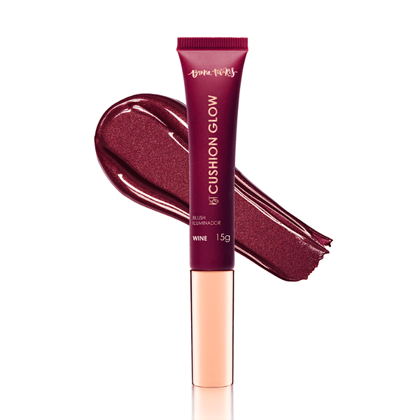 Blush Iluminador BT Cushion Glow - Bruna Tavares - Cor Wine