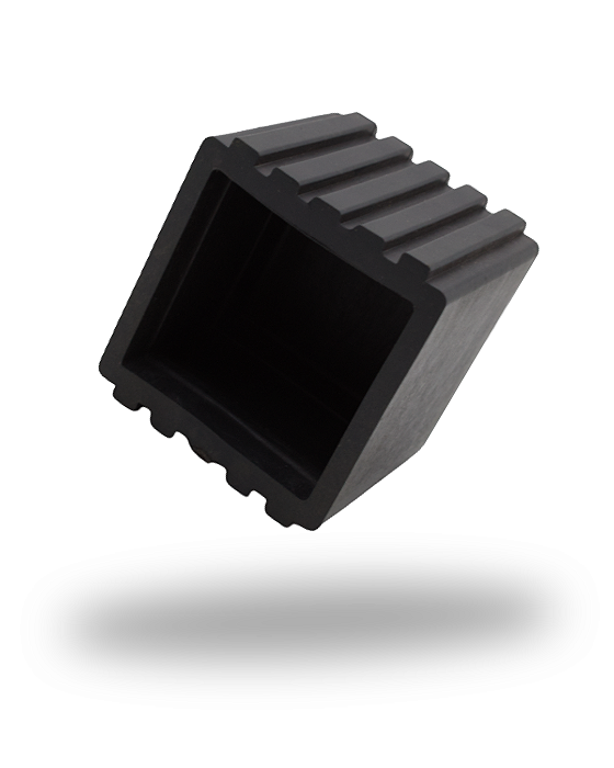 Kit 8 Ponteira Externa Quadrada 40x40mm