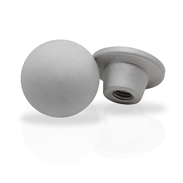 Cabeça Do Puxador De Alumínio Jateada Rosca M10