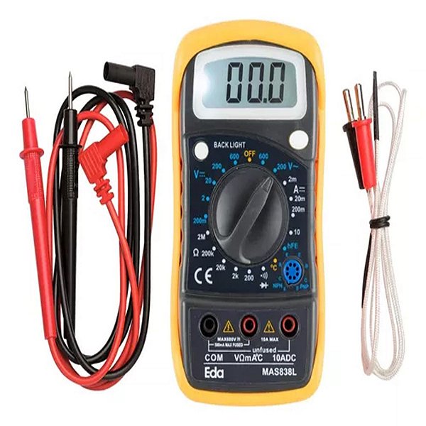 MULTIMETRO DIGITAL AUTOMOTIVO COM SENSOR DE TEMPERATURA