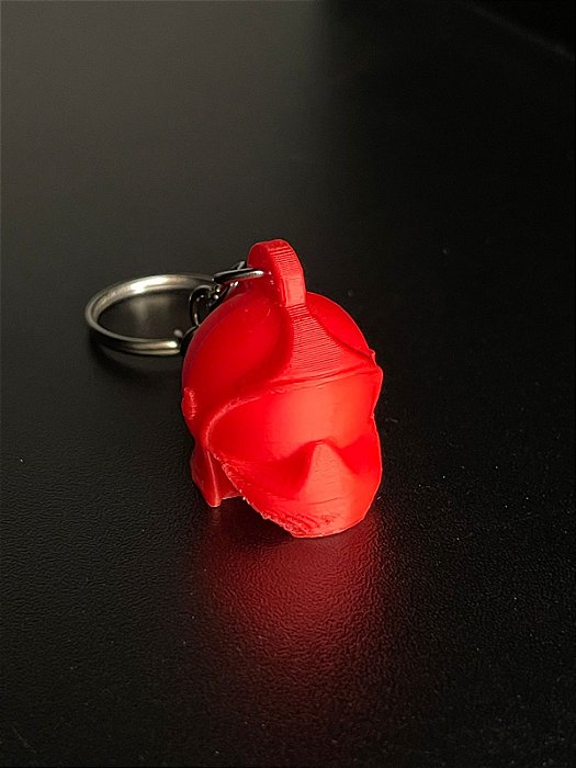 Chaveiro Capacete Vermelho