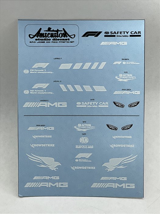 SAFETY CAR MERCEDES AMG HOTWHEELS CROWDSTRIKE