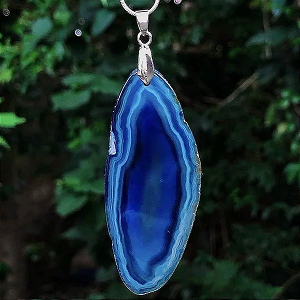 Colar Ágata Azul