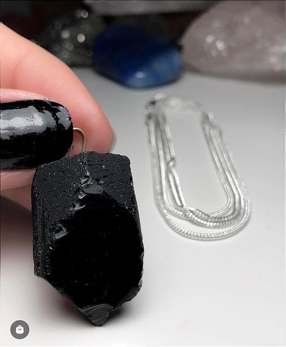 Colar Obsidiana Negra