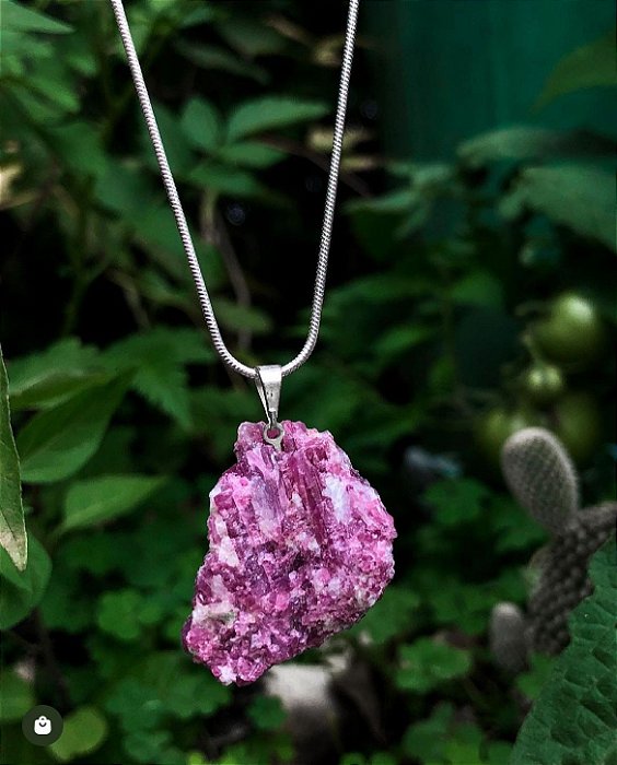 Colar Turmalina Rosa